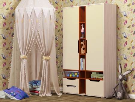 Шкаф Роберт МДФ (Ш-1250 х В-1970 х Г-450 мм/Разные Цвета